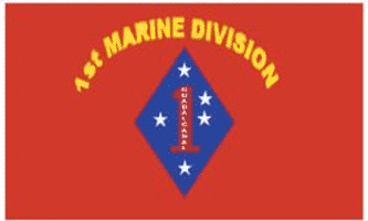 Marine 3x5 Flag 1st Marine Division