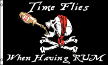 Time Flies when you're having RUM 3x5 Flag