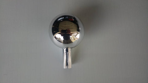 Chrome flagpole ball , works with our 16' or 22' fiberglass telescoping flagpoles.