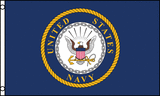 US Navy Emblem 3x5 Flag