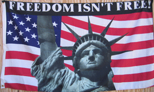 Freedom Isn't Free 3x5 Flag