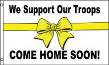 Support Our Troops Ribbon 3x5 Flag