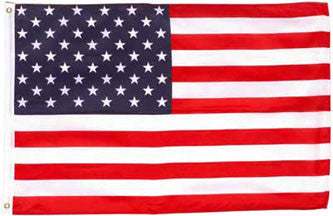 American Embroidered Flags 3x5 - 4x6 - 5x8