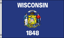 Wisconsin State 3x5 Flag