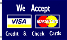 Visa / Mastercard 3x5 Flag